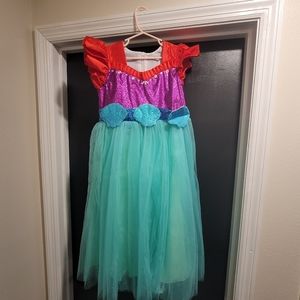 Girls little mermaid fashion dress